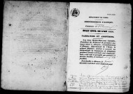 Registre des actes de naissance et adoption (1858).