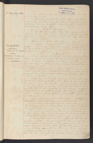 Registre des délibérations du conseil municipal (06 décembre 1882 - 29 juin 1887)