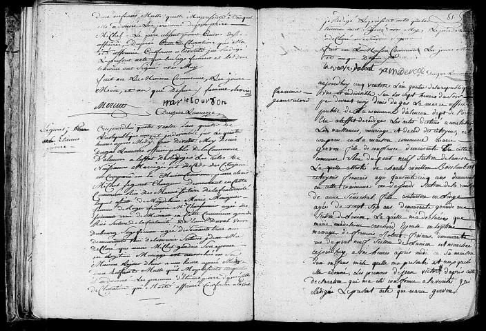 Acte de naissance de GOUAIS Porphyre Michel (22 février 1796),acte de naissance de SIGURET Etienne Pierre (22 février 1796),acte de naissance de FRESNAIS Jean Victor (24 février 1796).