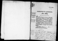 Registre des actes de naissance et adoption (1832).