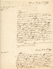 Rivière la Briante, curage de la partie de son cours comprise entre la limite de la commune de Damigny et le pont de la rue de Bretagne (17 juillet - 22 septembre 1849) : arrêté municipal, correspondance, pétition, notifications, état nominatif des propriétaires de la section D à G, notes.