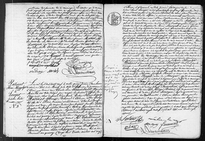 Registre des actes de mariage (1839).