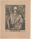 Portrait d'Hippocrate, lithographie de Jean André Chièze (32.7 x 43).