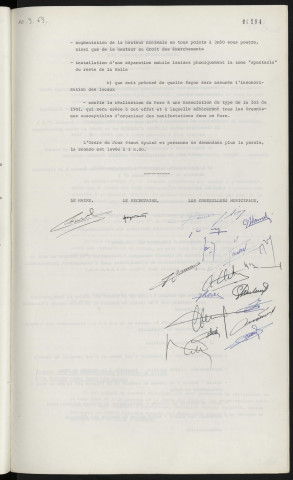 Parc des expositions, avis du jury, décision du conseil.