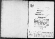 Registre des actes de mariage (1846).