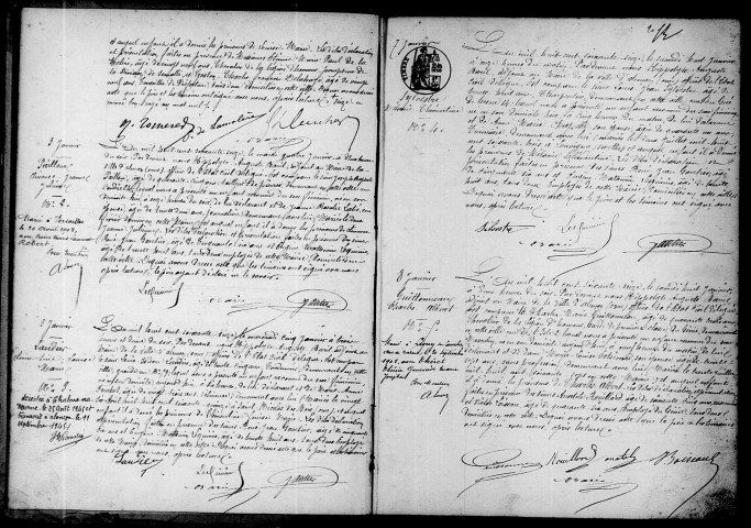 Registre des actes de naissance et adoption.