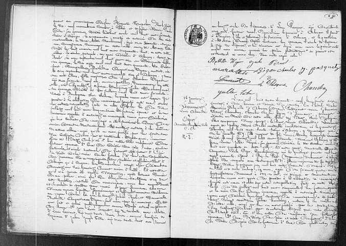 Registre des actes de mariage (1869).