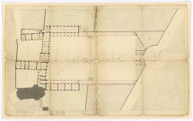 Plan du collège et servitudes (15 juillet 1828), (architecte : Pierre Félix Delarue).