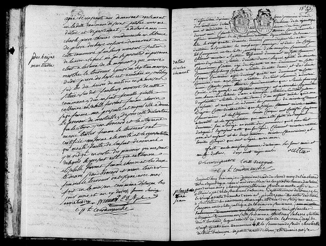 Acte de naissance de DESHAYES Martiale (30 octobre 1793),acte de naissance de RATTIER Nicolas Clément (31 octobre 1793),acte de naissance de PLANCHAIS René Jean (31 octobre 1793).