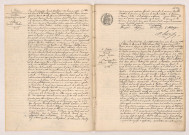 Acte de mariage de GESLAIN Constant Alphonse Misaël et METAYER Léontine Pauline (03 février 1910), Acte de mariage de NICOL Joseph Marie et BOISGONTIER Blanche Virginie (04 février 1910).