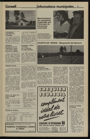 Alençon Notre Cité, journal d'information municipale et districale n°43 (juillet 1981).