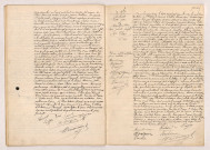 Acte de mariage de AUMAT Jean veuf de JACQUIN et RIVES Marie veuve NEVEU (27 décembre 1910), Acte de mariage de RICHARD Victor Jean divorcé de MASSON et MAUBUISSON Marie Juliette Angèle,veuve THAN (27 décembre 1910).
