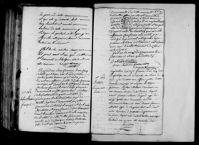 Acte de naissance de Charlotte Constance enfant trouvé (6 décembre 1796),acte de naissance de BELLOCHE François enfant naturel (6 décembre 1796),acte de naissance de MATROT Eléonore Anne Louise (6 décembre 1796).