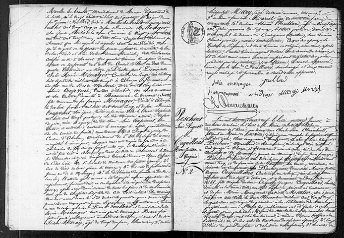 Registre des actes de mariage (1839).