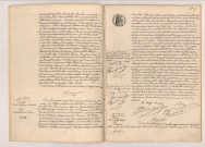 Transcription du divorce de PÉRU Jean-marie et AGUILLÉ (22 avril 1905), acte de mariage de MAHOT Désiré François Armand et BOZO Mathilde Lucile Marie (25 avril 1905), acte de mariage de MARY Léon Joseph Désiré et DELAURIER Julia Augustine Émilie (29 avril 1905).