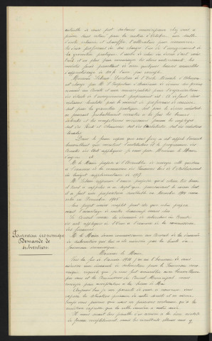 Comité des arts appliquées, Mr LEBRUN directeur de l'école normale d'Alençon, demande de subvention. Société "Fourneau économique", demande de subvention