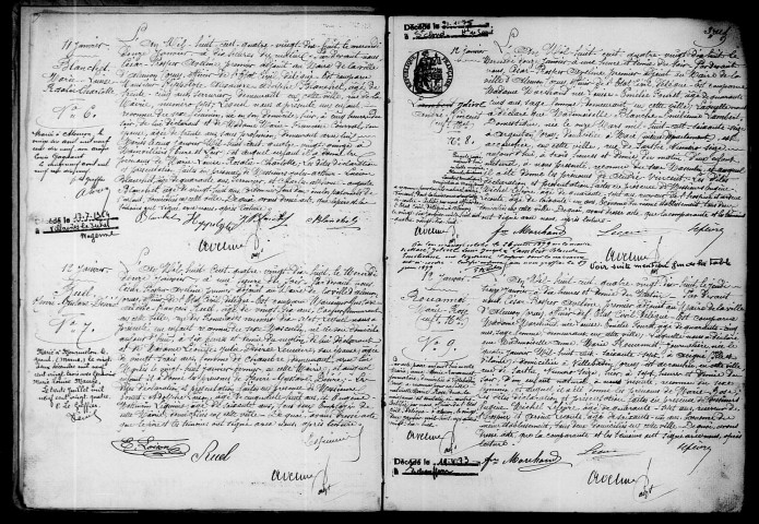 Registre des actes de naissance et adoption.