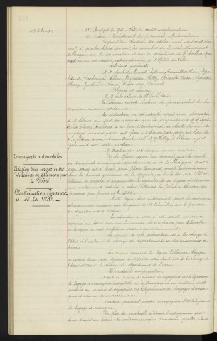 Sommaire sur les affaires à délibérer