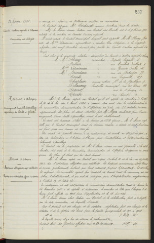 Comité d'action agricole d'Alençon, désignation des délégués. Hospice d'Alençon, aménagement d'une salle d'épouillage, approbation des devis et plan, architecte M. MEZEN. Hospice d'Alençon assistance obligatoire aux vieillards, fixation du nombres de lits affectés à ce service