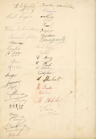 Lavoir du Moulin de Lancrel, réparation (1889) : pétitions, note.