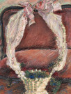 La corbeille, pastel, huile, gouache sur papier, Louise Jeanne Aimée Hervieu, collection Bismuth-Etcheverry, acquisition 2024, AMA.