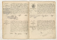 Acte de naissance de AULARD Andrée Jeanne Valentine (22 avril 1916), Acte de naissance de AUGEARD Odette Lucie Georgette (25 avril 1916), Acte de naissance de VAUDORNE Aliette Marie-Thérèse (26 avril 1916), Acte de naissance de ROBBES Gabrielle Louise (27 avril 1916).