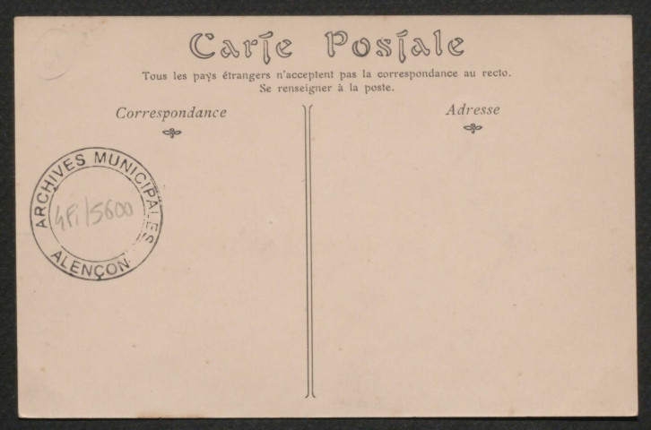 Saint-Germain-du-Corbeis (Orne), La cascade du vieux moulin, carte postale ancienne noir et blanc n°116, N.D, phot, sd, (14x9), acquisition 2021, AMA.