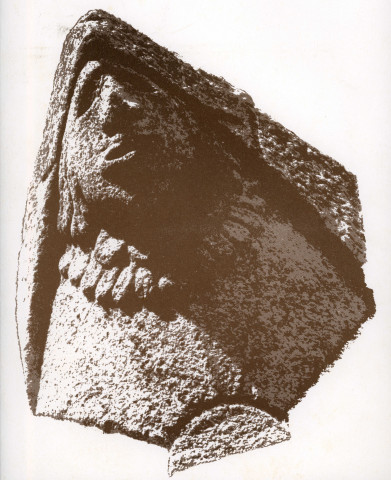 Château, détail maçonnerie, lithographie, AMA.