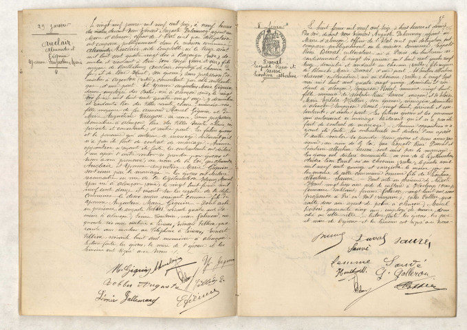 Registre des actes de mariage (5 janvier 1916 - 21 décembre 1916).