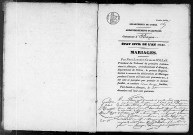Registre des actes de mariage (1841).