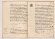 Acte de mariage de BRULON Alfred Désiré et NICOLE Clémentine Renestine (9 septembre 1905), acte de mariage de GOSSE Henri Louis et CAMUS Marie Elisa (9 septembre 1905)