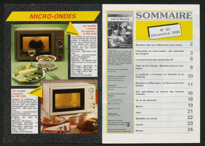 Le Point de rencontre Moulinex n°50 ( décembre 1986)