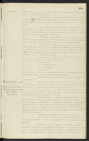 Trophées de guerre, demande d'attribution. Séances du Conseil municipal, vœu de la section socialiste d'Alençon, communication de Mr le Maire