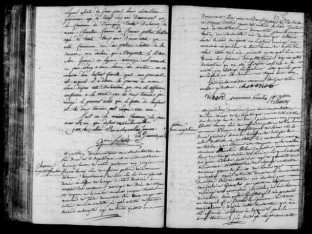 Acte de naissance de CHEVALLIER Marie Luce (17 septembre 1794),acte de naissance de CHEVRIER Auguste François (17 septembre 1794),acte de naissance de PIHAN Anne Madeleine (17 septembre 1794).