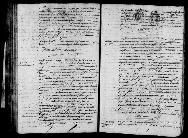 Acte de naissance de BRIERE François Auguste enfant naturel (20 juillet 1795),acte de naissance de GERARD Anne Madeleine (22 juillet 1795),acte de naissance de TEILLEUL Pierre François (25 juillet 1795),acte de naissance de COLLET Toussine Bienaimée (26 juillet 1795).