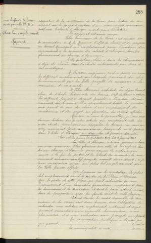 Erection d'un monument aux enfants d'Alençon morts pour la patrie, choix d'un emplacement, centre de la place d'Armes, place de la Pyramide, visibilité de la gare, rue St Blaise du Cours et rue Cazault, Mr LEURSON ingénieur-civil, Mr BESNARD Félix architecte du département élève de l'école Nationale des beaux arts de Paris, article parus dans "l'Echo d'Alençon" le 18 et 24 Décembre et 8 et 15 Janvier 1920, rapport