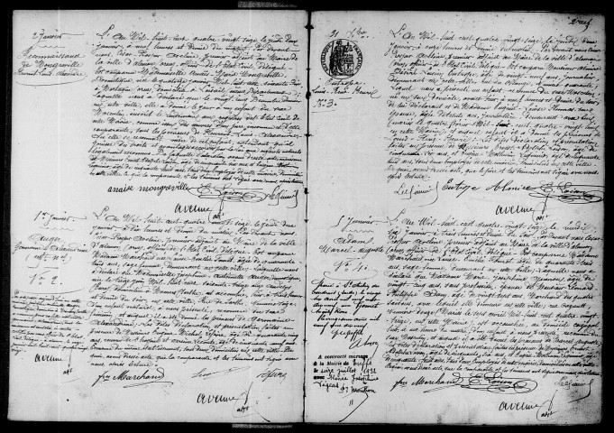 Registre des actes de naissance et adoption.