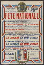 Fête nationale 14 juillet 1945 : affiche Imprimerie alençonnaise (80 x 120).