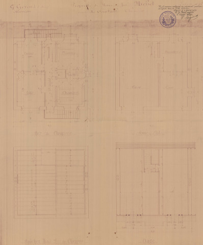 permis de construire n°2, Construction d'une maison d'habitation Rue Courteille Alençon, (date de décision : 1933), (auteur du projet, architecte : GERARD (entrepreneur)).