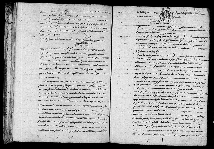 Acte de naissance de PLANCHAS François enfant trouvé (30 novembre 1795),acte de naissance de PLANCHAS Louis enfant trouvé (30 novembre 1795).
