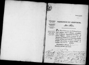 Registre des actes de naissance et adoption (1831).
