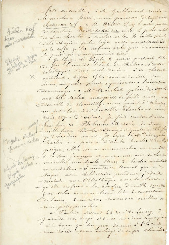 Testament de Louise Boullay veuve Mesnier dite Louise Vallory, donation et legs à la ville d'Alençon (22 mars 1889).
