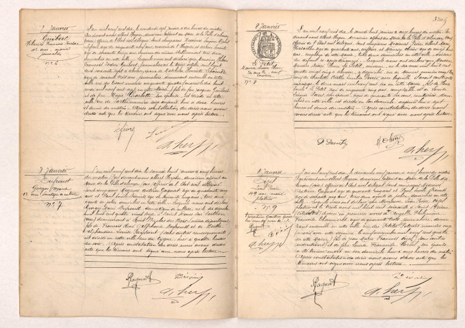 Registre des actes de décès (1910).