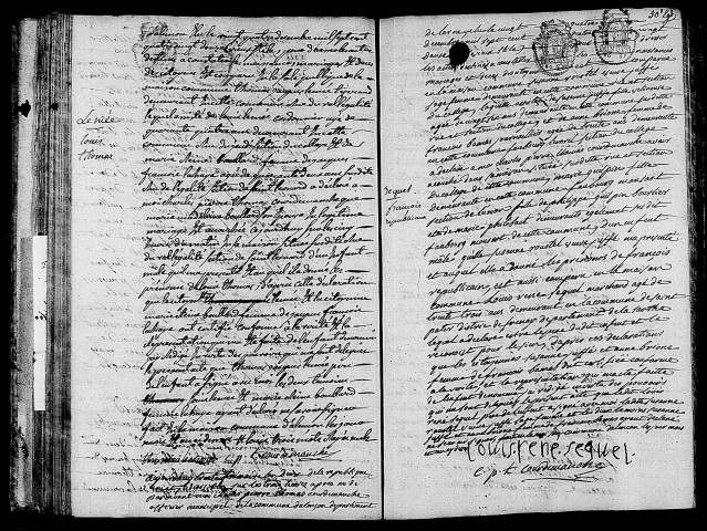 Acte de naissance de LEMEE Louis Thomas (19 décembre 1793),acte de naissance de SEQUEL François Républicain (20 décembre 1793).