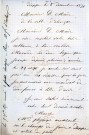 Foire de la Chandeleur (1872), demandes de boutiques sous la coupole de la Halle au Blé, sur la place d'Armes : états nominatifs, correspondance, flyers, plans, mémoires.