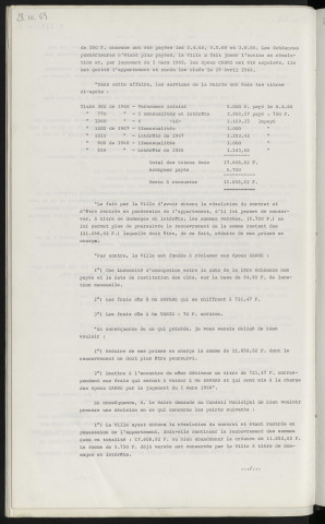 Contentieux, affaire CARRE, maitre BACLE.