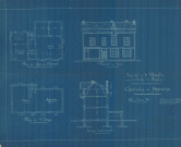 permis de construire n°2, construction de magasins Rue de Sarthe Alençon, (date de décision : 23/07/1925), (auteur du projet, architecte : HULLERON architecte (intervention de M. Legoût, expert métreur)).