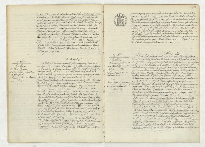 Transcription de l'acte de naissance de GALLOUX Berthe Charlotte (29 décembre 1904),transcription de l'acte de naissance de GALLOUX Albert Eugène (29 décembre 1904),transcription de l'acte de naissance de GALLOUX Emmanuel Edmond (29 décembre 1904).