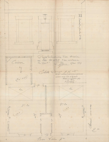 permis de construire n°1, Construction d'une maison d'habitation Rue Lair Alençon, (date de décision : 22/12/1928).