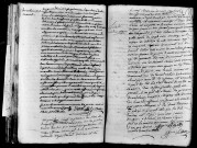 Acte de naissance de DUVAL Michel Emmanuel (8 février 1795),acte de naissance de LECONTE Madeleine Virginie (9 février 1795).